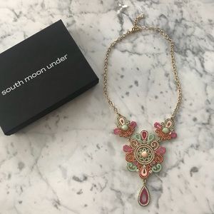 🆕 South Moon Under multicolored necklace w/ gold